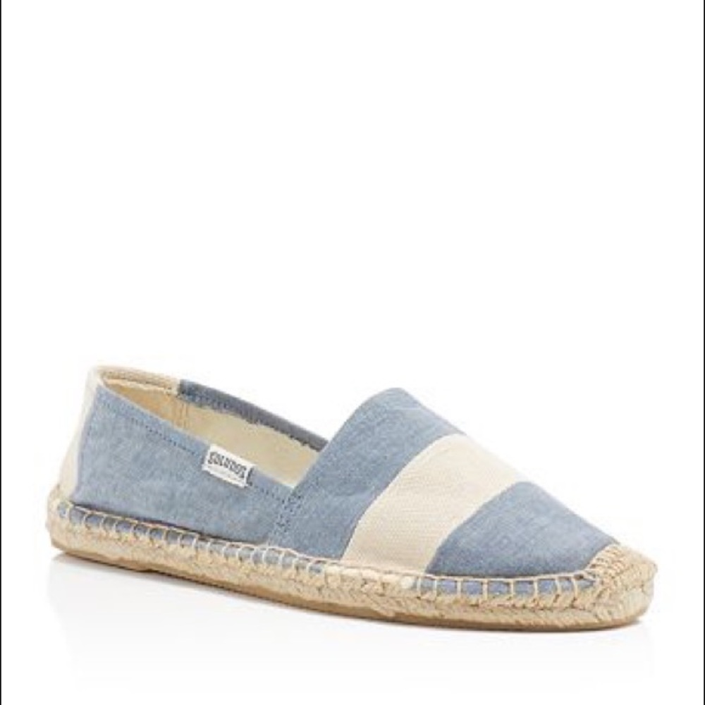 Soludos Barca Stripe Chambray Espadrilles - 7